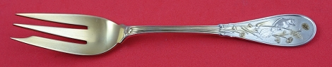 Oyster Fork GW 3-tine with gold foliage 5
